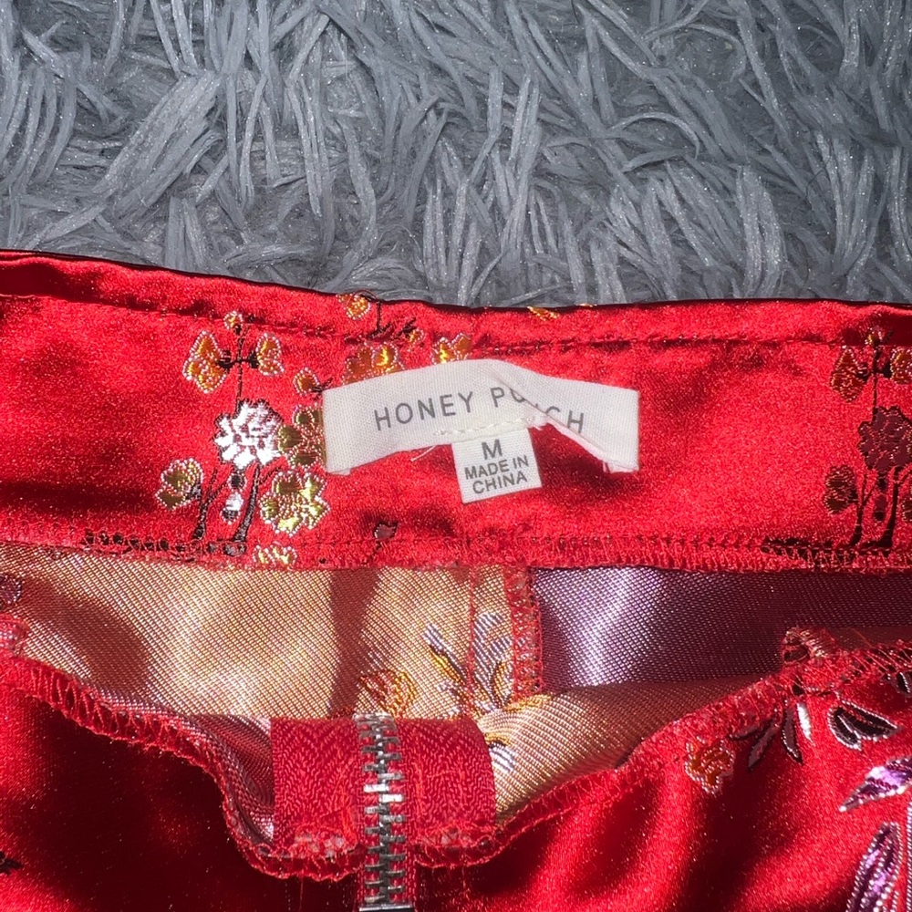 Red Silk Skirt 🍒